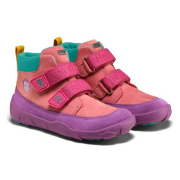 Dětské barefoot boty Affenzahn Low Boot Leather Friendy Owl viola Owl