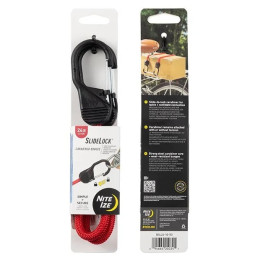 Corda elastica Nite Ize Slide Lock Carabiner Bungee 24" rosso Červená