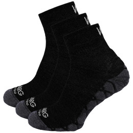 Calze Warg Endurance Merino Mid 3-pack nero Black