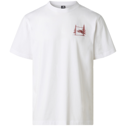 Maglietta da uomo The North Face Camping Relaxed Short Sleeve Tee-Graph bianco TNF WHITE