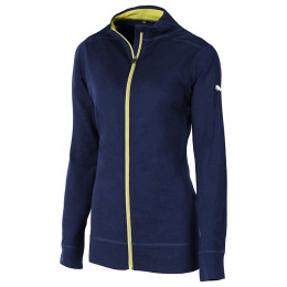 Felpa da donna Zulu Merino Full Zip blu Navy
