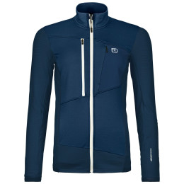 Felpa tecnica da donna Ortovox Fleece Grid Jacket W blu scuro deep ocean