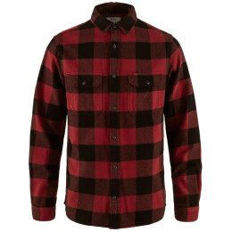 Camicia da uomo Fjällräven Övik Heavy Flannel Shirt M rosso/nero Red-Black