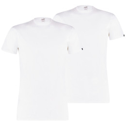 Maglia termica da uomo Puma Basic 2P Crew Tee bianco White