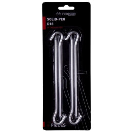 Picchetti per tenda Trimm kolík SOLID-PEG - D18 - sada 4 ks argento silver