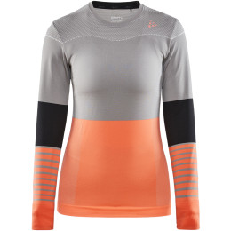 Maglietta da donna Craft triko Fuseknit Comfort Blocked grigio MonumentTrace