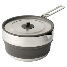 Pentola pieghevole Sea to Summit Detour Stainless Steel Collapsible Pouring Pot 1.8L argento