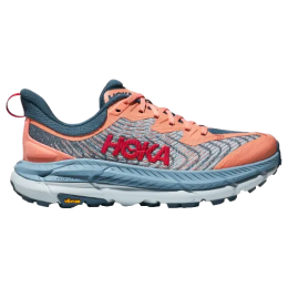 Scarpe da corsa da donna Hoka Mafate Speed 4 rosa/blu PAPAYA / REAL TEAL