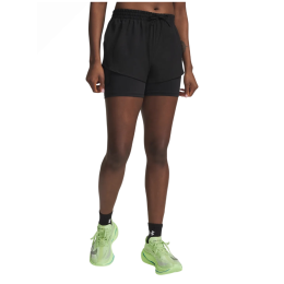 Pantaloncini da donna Under Armour Velociti Pro 4" 2N1 Short nero Ultimate Black / / Reflective