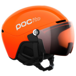 Casco da sci per bambini POC POCito Obex Visor arancione Fluorescent Orange/Clarity POCito/Partly Sunny/Light Orange