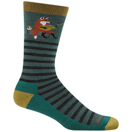 Calzini da uomo Darn Tough Wild Life Crew Lightweight With Cushion blu fox teal