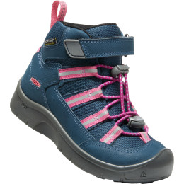 Scarpe da bambino Keen Hikeport 2 Sport Mid Wp Children blu/rosa blue wing teal/fruit dove