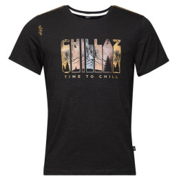 Maglietta da uomo Chillaz Time to Chill nero black