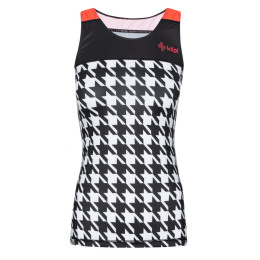 Canotta da ciclismo donna Kilpi Vai W bianco/nero Whith