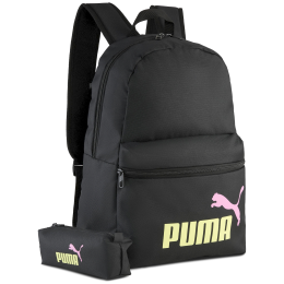 Zaino da città Puma Phase Backpack Set nero/giallo PUMA Black-Fizzy Light