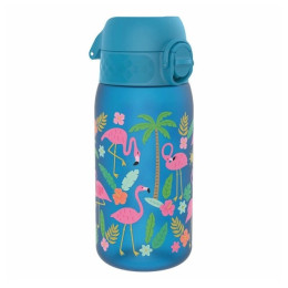 Bottiglia per bambini Ion8 Leak Proof Blue Flamingos 400ml