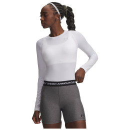 Maglietta da donna Under Armour UA HG Authentics Comp LS bianco
