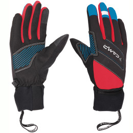 Guanti Camp G Comp Evo nero Black / Red / Light blue