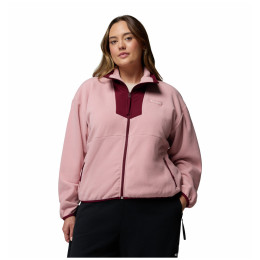 Felpa da donna Columbia Sequoia Grove™ Full Zip Fleece rosa Eraser Pink, Rich Wine