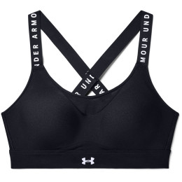 Reggiseno sportivo Under Armour Infinity High Bra nero Black / Black / White