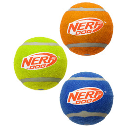 Giocattolo per cane Nerf Dog Squeak Tennis Ball 3 pcs