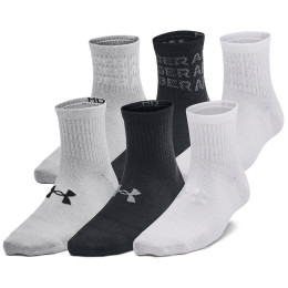 Calzini per bambini Under Armour Yth UA Essential 6Pk Qtr Black