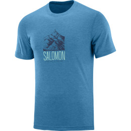 Maglietta da uomo Salomon Explore Graphic Ss Tee M blu FjordBlue