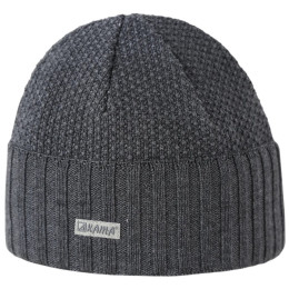 Cappello in merino lavorato a maglia Kama A 199 grigio scuro graphite