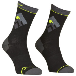 Calzini da uomo Ortovox Alpine Light Comp Mid Socks M nero/grigio Black Raven