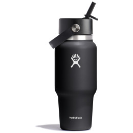 Tazza termica Hydro Flask Wide Flex Straw Travel Bottle 24 Oz nero black