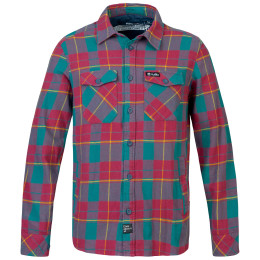 Camicia da uomo Rafiki Virage 2023 rosso/blu jalapeno plaid