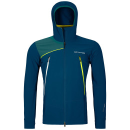 Giacca da uomo Ortovox Pala Hooded Jacket blu Petrol Blue