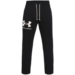 Pantaloni da uomo Under Armour Rival Terry Pant nero Black / / Onyx White