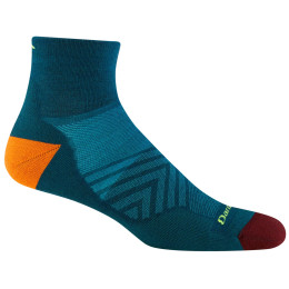 Calzini da uomo Darn Tough M Run 1/4 Ultra-Lightweight With Cushion blu/arancio dark teal