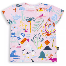 Maglietta da bambino Wouki Sora Pink