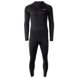 Intimo termico da uomo Hi-Tec Sorin Set nero/rosso Black / Merlot