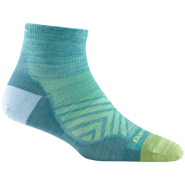Calzini da donna Darn Tough Run Quarter Ultra-Lightweight blu aqua