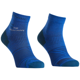 Calze in lana merino da uomo Ortovox Alpine Light Quarter Socks M azzurro Blue Note