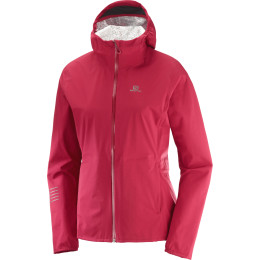 Giacca da donna Salomon Lightning Wp Jkt rosa RioRed