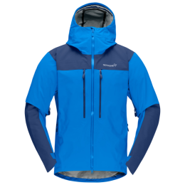 Giacca da uomo Norrona trollveggen Gore-Tex Pro light Jacket blu Skydiver