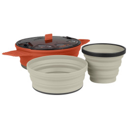 Set di stoviglie Sea to Summit X-Set: 21 3pc grigio/rosso Rust /Sand