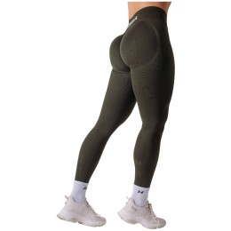 Leggings da donna Nebbia High-waisted push-up leggings Power verde scuro Dark Green