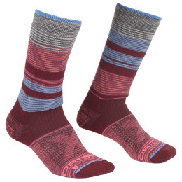 Calze Ortovox All Mountain Mid Socks Warm W bordeaux Multicolour