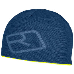 Berretto Ortovox Merino Logo Knit Beanie blu petrol blue