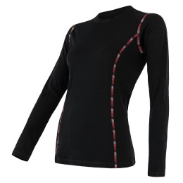 Maglietta sportiva da donna Sensor Merino Air 2022 nero