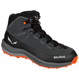 Scarpe da bambino Salewa Mtn Trainer 2 Mid Ptx K grigio 0878 - Onyx/Alloy