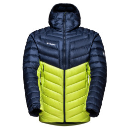 Giacca invernale da uomo Mammut Broad Peak IN Hooded Jacket M 2022 giallo/blu highlime/marine