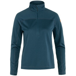 Felpa da donna Fjällräven Abisko Lite Fleece Half Zip W blu Indigo Blue