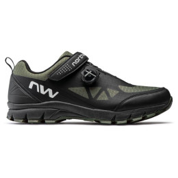 Scarpe da ciclismo da uomo Northwave Corsair nero/verde Black/Forest green