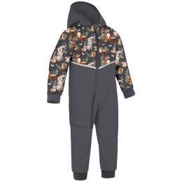 Tuta per bambini Unuo Batolecí softshellová kombinéza Fleec marrone